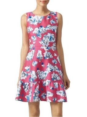 Diane Von Furstenberg Pink and Cream Floral Dress